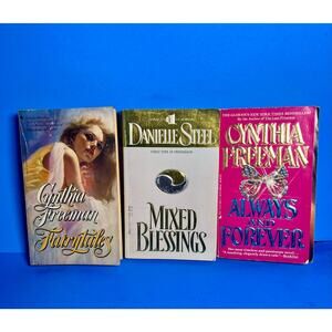 Romance Book Lot 3 Vintage Paperbacks: Fairytales Mixed Blessings Always Forever